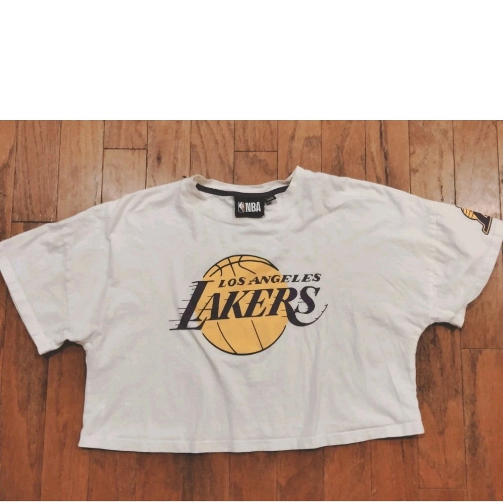 NBA Los Angeles Lakers Cropped Top T Shirt